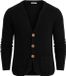 OMBRE Trui - Regular Fit - Katoen - Lange Mouw Zwart L