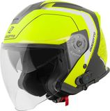 Bogotto H586 BT Illus Zwart Geel Bluetooth Jethelm - Helm