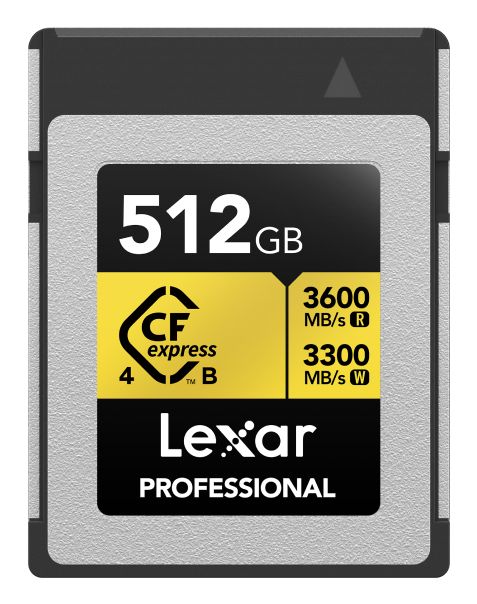 Lexar CFexpress PRO Type B Gold 4.0 series 512GB - R3600/W3300MB/s