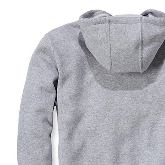 Carhartt K122 Men's Loose Fit Midweight Full-Zip Sweatshirt - Heather Grey - XXL