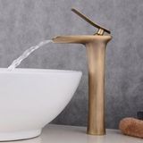 Markenlos Shenzhen Haorui Industrial Technology Co., Ltd. Wastafelkraan, watervalkraan, badkamer, Antiek messing