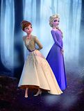 Komar Disney Muurschildering | Frozen Wood Walk | Kinderkamer, Babykamer, Decoratie, Kunstdruk | Zonder lijst | WB065-30x40 | Afmetingen: 30 x 40 cm