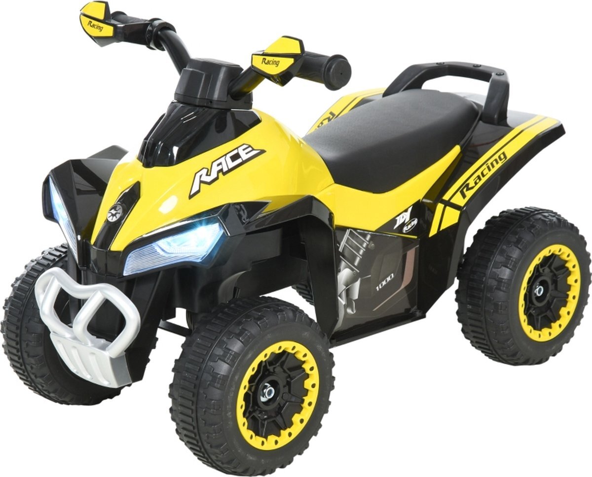 Zenzee Loopwagen - Quad - Loopauto - Met licht en muziek - 8-36 maanden - Geel - 67,5 x 38 x 44 cm