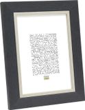 Deknudt Frames fotolijst S45VF7 - grijs met zilverbies - foto 20x25 cm