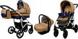 BabyLux® Largo | Ensemble de poussette 3 en 1 | Coffe Sailor Blue | Poussette combinée | Ensemble de poussette |