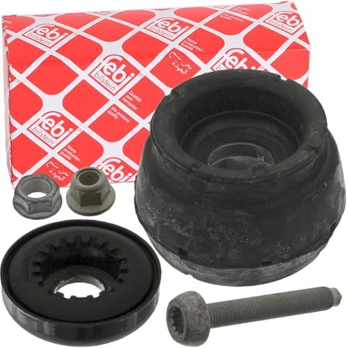 febi bilstein 37878 Veerpoot Montage Kit met kogellager, schroef en moeren, pak van één, Zwart