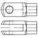 TOOLCRAFT Gaffelgewrichten 16 mm Acier (zingué) 147217 10 pièce(s) (Ø x l) 8 mm x 16 mm