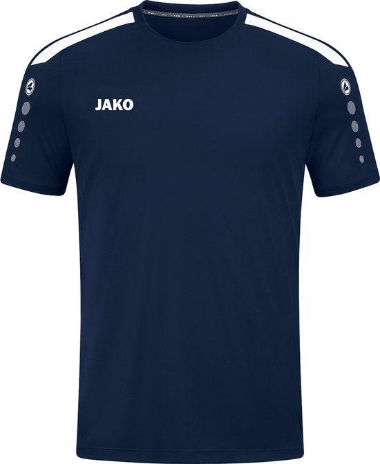 JAKO Shirt Power Korte Mouw Marine Maat M
