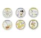 Excelsa Mordillo Set van 6 pizzaborden van porselein, versierd met figuren, 30,5 cm