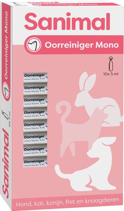 Sanimal Oorreiniger Mono - Oorverzorgingmiddel - 0.05 l