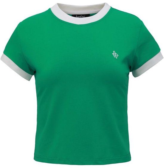 Forplay Crop T-Shirt Green Dames T-shirt - groen - S
