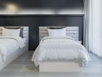 Italian Bed Linen Dekbedovertrek, vuurvast, voor de winter, wit