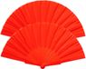 Merkloos / Sans marque RPET polyester Handwaaier/Spaanse waaier - 2x - Rood - 41 x 23 cm
