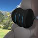 Unyqoos® Coussin de voiture pour le cou – forme ergonomique en S, mousse à mémoire respirante, housse amovible avec fermeture éclair, sangle réglable, noir