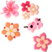 GSMnet OEM Pink Blossom 3D Sticker for Phone Case / Tablet, Set of 5 Pieces, Multicolor