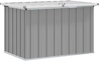 vidaXL Tuinbox 109x67x65 cm grijs