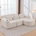 OKWISH Canapé 2 places Beige Polyester
