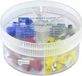 Vogt Verbindungstechnik 737086 Assortiment adereindhulzen 4 mm², 6 mm², 10 mm², 16 mm² Deels geïsoleerd Grijs, Geel, Rood, Blauw 100 stuk(s)