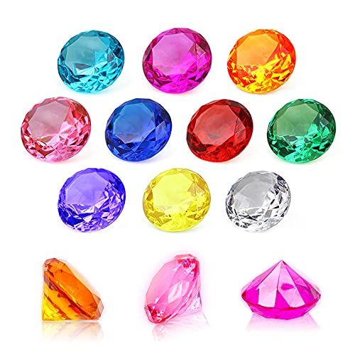 NLR FUN Big Size Kids Diamond Toy - 20pcs 4cm Acryl Gem Set