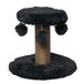 Topmast Krabpaal Fluffy Rio - Antraciet - 39 x 39 x 34 cm - Krabpaal voor Katten - Met Kattenspeeltjes - Duurzaam Sisal Touw