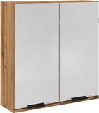 vidaXL Badkamerspiegelkast - Bewerkt Hout - Artisanaal Eiken - 64x20x66,5 cm