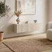 Sicaan Leya Console Murale Suspendue 90cm Beige À Tasseaux