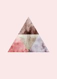 Triangles Komar Triangles Top Red Kunstdruk, 50 x 70 cm, zonder lijst