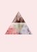 Triangles Komar Triangles Top Red Kunstdruk, 50 x 70 cm, zonder lijst