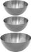 Secret de Gourmet bols de service - Set 7x - Inox - D29/D19 cm