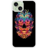 Apple Siliconen hoesje compatibel met iPhone 15 Carnival-masker