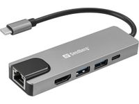 Sandberg USB-C 5 en 1 Travel Dock Saver, 336-99