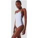 Karl Lagerfeld Maillot de bain allongé avec logo Blanc