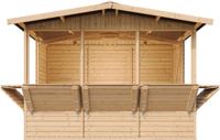 Timbela M150B Houten Marktkraam 6 m² 263x336xH232 cm