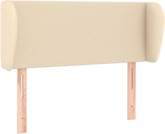 vidaXL Hoofdbord - Stof - Crèmekleurig - 83x23x78/88 cm
