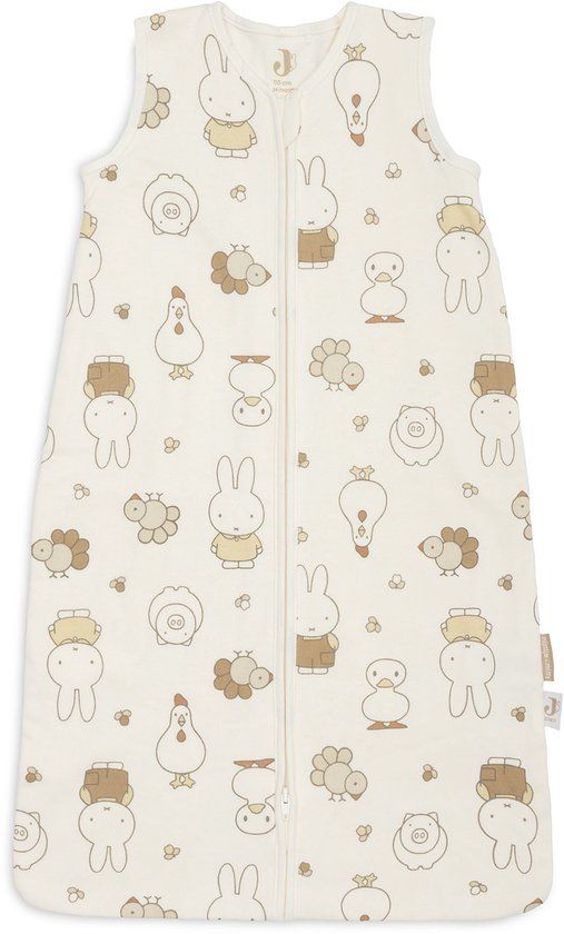 Jollein Slaapzak Baby Mouwloos 110cm - Jersey - Miffy Family Farm
