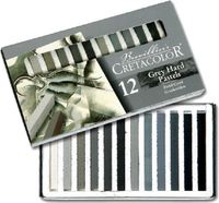 Cretacolor Hard Pastel Set Grijs - 12 Kleuren