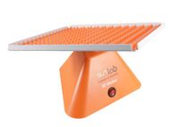 Sunlab 3D laboratoriumschudapparaat met 26 cm x 26 cm rubberen mat, 230 V, oranje