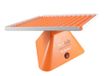 Sunlab 3D laboratoriumschudapparaat met 26 cm x 26 cm rubberen mat, 230 V, oranje