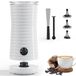Morpilot Melkopschuimer, elektrisch, automatische melkopschuimer, 4-in-1, geschikt voor warm en koud melkschuim, latte, cappuccino macchiato, wit