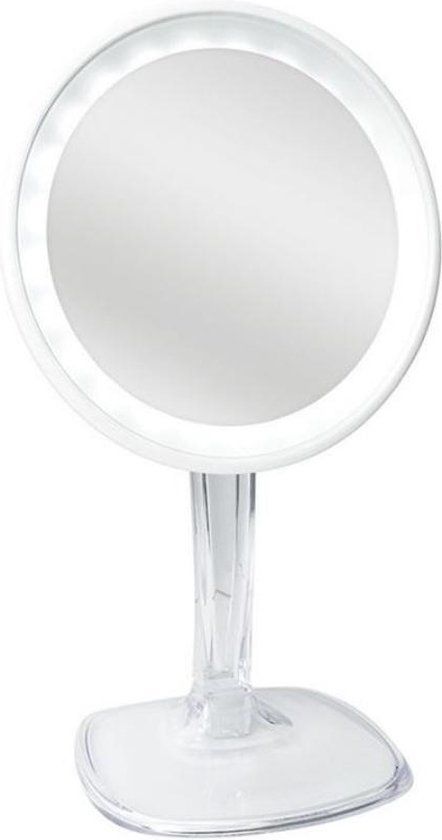 UNIQ Halo Oplaadbare LED Make-up Spiegel met 10x Vergroting - Wit