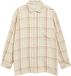s.Oliver - Hommes - Surchemise à carreaux avec poche poitrine - Beige - Coton - Manches longues - Col classique - Coupe droite - 4XL