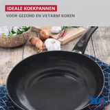 Fackelmann Elo Koekenpan 20 cm Keramisch Zwart Aluminium