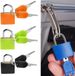 Cadenas 4 pièces – Avec clé, pour bagages, école, gymnase