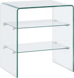 vidaXL Salontafel 50x40x56 cm gehard glas