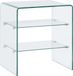 vidaXL Salontafel 50x40x56 cm gehard glas