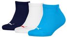 PUMA kids 3P sneakersokken plain blauw & wit