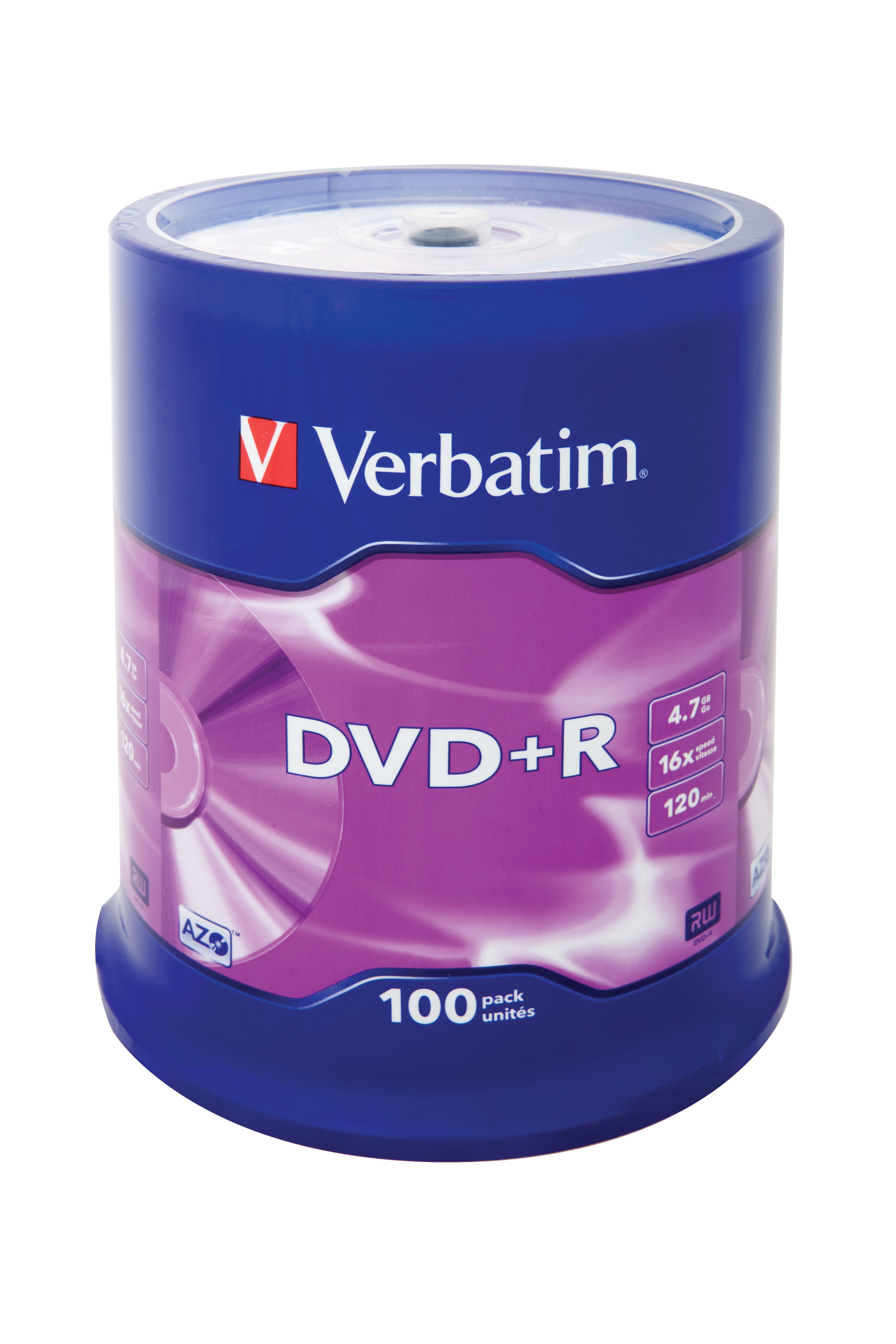Verbatim DVD+R Matt Silver - 100 Stuks / Spindel