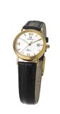 Orphelia MON-7083/1 Dameshorloge - Leer - Zwart - Goudkleurig - Ø 25 mm