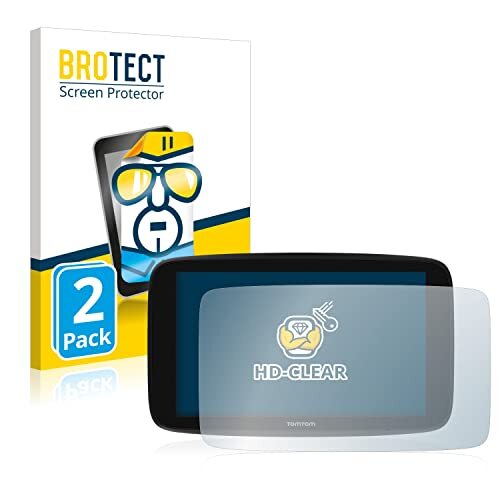 brotect 2x Schermbeschermer compatibel met TomTom Go Expert 6" Screen protector transparant