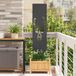 Écran de confidentialité de jardin Noir 32 x 140 cm Acier laminé à froid